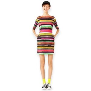 Kate Spade Multicolor Striped Midi Dress Size Medium
